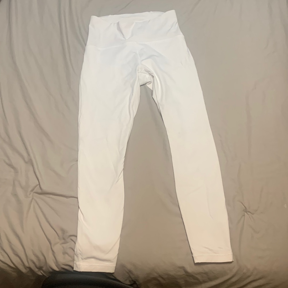 Lululemon white mesh leggings